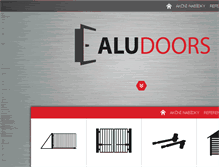 Tablet Screenshot of aludoors.cz